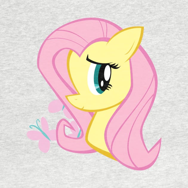 Pony Head: Fluttershy by soldominotees